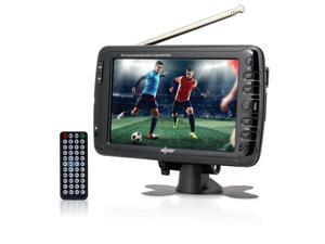 Axess 7-Inch, LCD TV w/ATSC Tuner, Rechargeable Battery and USB/SD Inputs - TV1703-7 Axess 7-Inch, LCD TV w/ATSC Tuner, Rechargeable Battery and USB/SD Inputs - TV1703-7