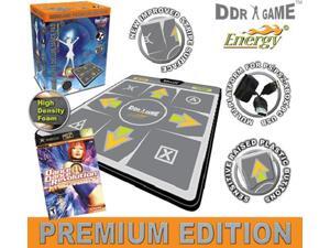 DDR Multi-Platform Super Sensors Energy Super Deluxe Dance Pad (PS, PS2, XBox, Wii, PC, Mac) with DDR Game Ultramix 2 (XBOX) DDR Multi-Platform Super Sensors Energy Super Deluxe Dance Pad (PS, PS2, XBox, Wii, PC, Mac) with DDR Game Ultramix 2 (XBOX)