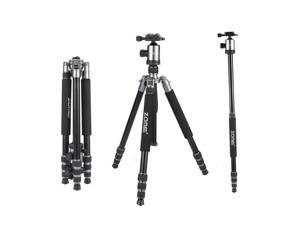 ZOMEI Z818 Lightweight DSLR Tripod Monopod With 360 Degree Ball Head and Carrying Bag For Canon Nikon Sony Samsung Olympus Cameras ( Silver Grey) ZOMEI Z818 Lightweight DSLR Tripod Monopod With 360 Degree Ball Head and Carrying Bag For Canon Nikon Sony Samsung Olympus Cameras ( Silver Grey)