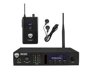 Nady PEM-1000 UHF 100-Channel Wireless Professional In-Ear Monitor System with Earbud Headphones Nady PEM-1000 UHF 100-Channel Wireless Professional In-Ear Monitor System with Earbud Headphones
