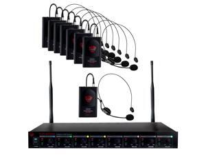 Nady U-81 Octavo HM-3 – Eight wireless bodypacks with headset microphones – Easy set up – UHF – 8 XLR & 1 Mixed ¼” outputs – 8 Individual volume controls Nady U-81 Octavo HM-3 – Eight wireless bodypacks with headset microphones – Easy set up – UHF – 8 XLR & 1 Mixed ¼” outputs – 8 Individual volume controls