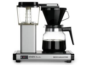 Moccamaster K 741 AO 10-Cup Coffee Brewer with Glass Carafe, Matte Silver Moccamaster K 741 AO 10-Cup Coffee Brewer with Glass Carafe, Matte Silver