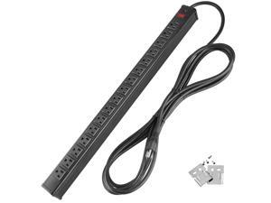 Bestten 16 Outlet Heavy Duty Metal Power Strip with 15-Foot Extension Cord, ETL Certified, Black Bestten 16 Outlet Heavy Duty Metal Power Strip with 15-Foot Extension Cord, ETL Certified, Black