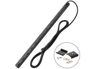 Bestten 12 Outlet Heavy Duty Workshop Metal Power Strip Surge Protector, 15-Foot Long Extension Cord, ETL Certified, Black Bestten 12 Outlet Heavy Duty Workshop Metal Power Strip Surge Protector, 15-Foot Long Extension Cord, ETL Certified, Black