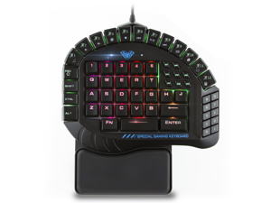 Excalibur Master One-hand Gaming Keyboard Removable Hand Rest RGB Backlight Mechanical Keyboard Excalibur Master One-hand Gaming Keyboard Removable Hand Rest RGB Backlight Mechanical Keyboard