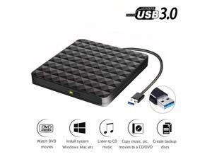 External CD DVD Drive USB 3.0 Portable Slim CD RW ROM Drive Player Rewriter Burner Writer Enclosure 2018 High Speed Data Transfer for Mac OS/Desktop/Vista/Linux/Laptop/Windows 10/8/7/XP External CD DVD Drive USB 3.0 Portable Slim CD RW ROM Drive Player Rewriter Burner Writer Enclosure 2018 High Speed Data Transfer for Mac OS/Desktop/Vista/Linux/Laptop/Windows 10/8/7/XP
