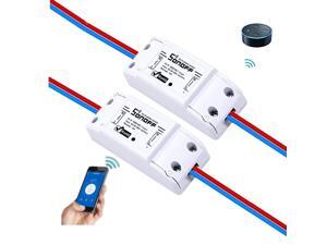 2 Pack Sonoff eWelink Smart LED Switch Remote Controller, Support Smart Phone, Alexa Echo & Google Home Voice Control 2 Pack Sonoff eWelink Smart LED Switch Remote Controller, Support Smart Phone, Alexa Echo & Google Home Voice Control