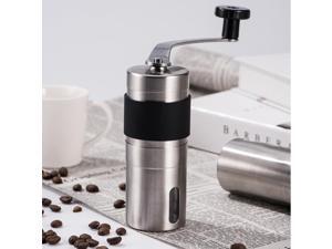 Portable Conical Burr Mill Manual Stainless Steel Hand Crank Coffee Bean Grinder with Silicone Ring, Capacity: 40g Portable Conical Burr Mill Manual Stainless Steel Hand Crank Coffee Bean Grinder with Silicone Ring, Capacity: 40g