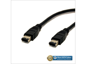 Firewire IEEE 1394 Cable 6 Pin Male to Male - 1 M Black Firewire IEEE 1394 Cable 6 Pin Male to Male - 1 M Black