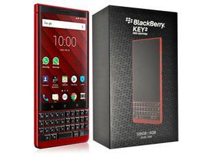 BlackBerry KEY2 128GB (Dual-SIM, BBF100-6, QWERTY Keypad) (No CDMA, GSM only) Factory Unlocked 4G Smartphone - Atomic Red Edition BlackBerry KEY2 128GB (Dual-SIM, BBF100-6, QWERTY Keypad) (No CDMA, GSM only) Factory Unlocked 4G Smartphone - Atomic Red Edition