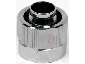 Swiftech 1/2" ID, 3/4" OD Compression Fitting End Cap for Quick Disconnect Couplings, Chrome Swiftech 1/2" ID, 3/4" OD Compression Fitting End Cap for Quick Disconnect Couplings, Chrome