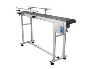 VEVOR Belt Conveyor 59 x 7.8 inch Adjustable Conveyor Table 0-82 ft/min Conveyor Belt Stainless Steel Motorized Anti-static PVC Belt with Double Guardrail VEVOR Belt Conveyor 59 x 7.8 inch Adjustable Conveyor Table 0-82 ft/min Conveyor Belt Stainless Steel Motorized Anti-static PVC Belt with Double Guardrail