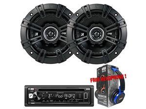 Kenwood KDC-BT265U Receiver + Pair Kicker 43DSC504 5-1/4" 2-Way Car Sspeakers Kenwood KDC-BT265U Receiver + Pair Kicker 43DSC504 5-1/4" 2-Way Car Sspeakers