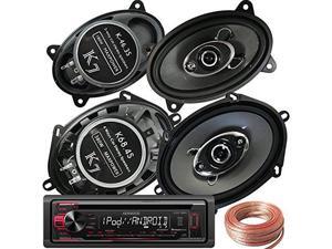 Kenwood KDC-168U +Pair K68.4S 6"x8"/5"x7" 380W +K-46.3S 4x6" 180W Speakers +Wire Kenwood KDC-168U +Pair K68.4S 6"x8"/5"x7" 380W +K-46.3S 4x6" 180W Speakers +Wire