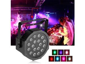 Professional LED Stage Lights 18 LED RGB PAR LED DMX Stage Lighting Effect DMX512 Master-Slave Led Flat for DJ Disco Party KTV Professional LED Stage Lights 18 LED RGB PAR LED DMX Stage Lighting Effect DMX512 Master-Slave Led Flat for DJ Disco Party KTV