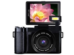Digital Camera Vlogging Camera Full HD1080p 24.0MP Camcorder 3.0 Inch Flip Screen Camera with Retractable Flashlight Digital Camera Vlogging Camera Full HD1080p 24.0MP Camcorder 3.0 Inch Flip Screen Camera with Retractable Flashlight