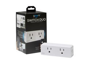 Geeni Switch Duo Double Wifi Smart Plug Amazon Alexa / Google Assistant/ Microsoft Cortana Compatible / No Hub Required Geeni Switch Duo Double Wifi Smart Plug Amazon Alexa / Google Assistant/ Microsoft Cortana Compatible / No Hub Required