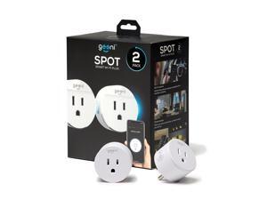 Geeni Spot 2 Pack Smart Wifi Plug, White Amazon Alexa / Google Assistant / Microsoft Cortana Compatible / No Hub Required Geeni Spot 2 Pack Smart Wifi Plug, White Amazon Alexa / Google Assistant / Microsoft Cortana Compatible / No Hub Required