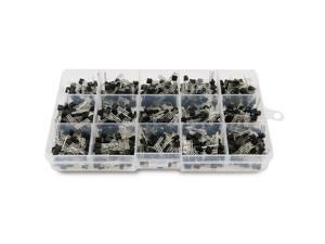 675-Piece 15 Values 2N2222-S9018 NPN PNP Power General Purpose Transistors Assortment Kit 675-Piece 15 Values 2N2222-S9018 NPN PNP Power General Purpose Transistors Assortment Kit