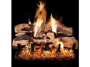 Peterson Real Fyre 24-inch Split Oak Designer Plus Log Set With Vented Propane Ansi Certified G46 Burner - Variable Flame Remote Peterson Real Fyre 24-inch Split Oak Designer Plus Log Set With Vented Propane Ansi Certified G46 Burner - Variable Flame Remote
