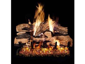 Peterson Real Fyre 30-inch Split Oak Designer Plus Outdoor Gas Log Set With Vented Natural Gas Stainless G45 Burner Peterson Real Fyre 30-inch Split Oak Designer Plus Outdoor Gas Log Set With Vented Natural Gas Stainless G45 Burner