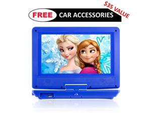 Portable DVD Player for Car, Plane & more - 7 Car & Travel Accessories Included ($35 Value) - 9" Swivel Screen - Whopping 6 Hour Battery Life - Perfect Portable DVD Player for Kids Portable DVD Player for Car, Plane & more - 7 Car & Travel Accessories Included ($35 Value) - 9" Swivel Screen - Whopping 6 Hour Battery Life - Perfect Portable DVD Player for Kids