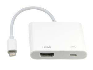 Lightning to HDMI Adapter Cable 1080P, Lightning Digital AV Adapter Adaptor, Sync Screen HDMI Connector with Charging Port for Select iPhone iPad iPod Models, Support iOS 11 and Before, No APP Needed Lightning to HDMI Adapter Cable 1080P, Lightning Digital AV Adapter Adaptor, Sync Screen HDMI Connector with Charging Port for Select iPhone iPad iPod Models, Support iOS 11 and Before, No APP Needed