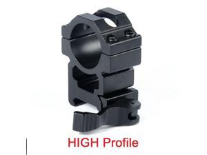 QD ( HIGH PROFILE ) 1" SCOPE RING QD LEVER LOCK TACTICAL WEAVER PICATINNY MOUNT QD ( HIGH PROFILE ) 1" SCOPE RING QD LEVER LOCK TACTICAL WEAVER PICATINNY MOUNT