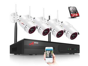 ANRAN 4CH 1080P HD Wireless Security Camera System 2TB Hard Disk, 2.0 Megapixel Outdoor IP Camera NVR Kit - Motion Detecting with Smartphone Remote View ANRAN 4CH 1080P HD Wireless Security Camera System 2TB Hard Disk, 2.0 Megapixel Outdoor IP Camera NVR Kit - Motion Detecting with Smartphone Remote View