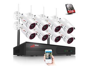 ANRAN 8CH 1080P NVR WIFI Security System with 3TB HDD, Full HD Metal Case Outdoor IP66 Home Security, Night Vision, Wireless Surveillance IP Camera ANRAN 8CH 1080P NVR WIFI Security System with 3TB HDD, Full HD Metal Case Outdoor IP66 Home Security, Night Vision, Wireless Surveillance IP Camera