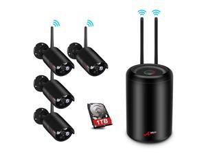 ANRAN 1080P 4 Channel Wi-Fi 4.2 Megapixel Surveillance System 1TB HDD - 100 Foot Night Vision Motion Detection Recorder ANRAN 1080P 4 Channel Wi-Fi 4.2 Megapixel Surveillance System 1TB HDD - 100 Foot Night Vision Motion Detection Recorder