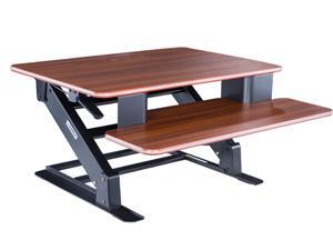 Eureka Ergonomic® Height Adjustable Standing Desk Converter, 32 Inch - Cherry Eureka Ergonomic® Height Adjustable Standing Desk Converter, 32 Inch - Cherry