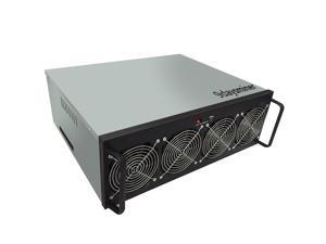 Aluminum 8 GPU Miner Case Prebuilt Stackable Crypto Mining Rig with 4 Cooling Fans Pre-Installed 1800W Dedicated Power Supply 8 Graphic Cards of 8G GTX1070 for Ethereum(ETH)/ETC/ZCash/Monero/BTC Aluminum 8 GPU Miner Case Prebuilt Stackable Crypto Mining Rig with 4 Cooling Fans Pre-Installed 1800W Dedicated Power Supply 8 Graphic Cards of 8G GTX1070 for Ethereum(ETH)/ETC/ZCash/Monero/BTC