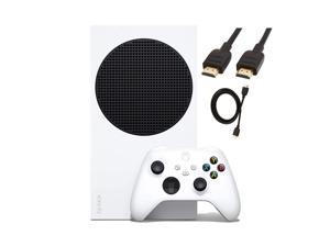 Microsoft Series S 512 GB All-Digital Console (Disc-free Gaming) With HDMI Cable Controller Bundle | White | Include: Xbox Wireless Controller - Robot White, Xbox Series S console
