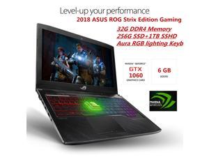 2018 ASUS ROG Strix Thin & Light Gaming Laptop | 15.6” Full HD | Intel Core i7-7700HQ |NVIDIA GTX 1060 6GB | 32GB DDR4 | 256SSD+1TSSHD |Mini DisplayPort |HDMI|RGB lighting keyboard|Windows 10 2018 ASUS ROG Strix Thin & Light Gaming Laptop | 15.6” Full HD | Intel Core i7-7700HQ |NVIDIA GTX 1060 6GB | 32GB DDR4 | 256SSD+1TSSHD |Mini DisplayPort |HDMI|RGB lighting keyboard|Windows 10