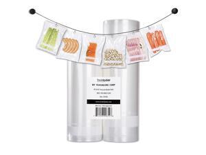 Freshlocker Food Saver Vacuum Sealer Bags , 4 Mil 1 Roll 8"x50' & 1 Roll 11''x50' Commercial Grade Bag Rolls for Foodsaver , Sous Vide Freshlocker Food Saver Vacuum Sealer Bags , 4 Mil 1 Roll 8"x50' & 1 Roll 11''x50' Commercial Grade Bag Rolls for Foodsaver , Sous Vide