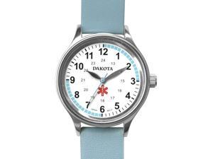 Dakota Nurse Watch with Midsize Case and Leather Strap Dakota Nurse Watch with Midsize Case and Leather Strap