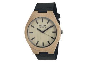Dakota Genuine Maple Wood Watch with Black Leather Strap Dakota Genuine Maple Wood Watch with Black Leather Strap