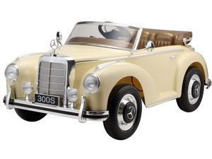 Electric Car Mercedes Benz 300S 12V Ride On Car For Kids with MP3 and Remote Control - Beige Electric Car Mercedes Benz 300S 12V Ride On Car For Kids with MP3 and Remote Control - Beige