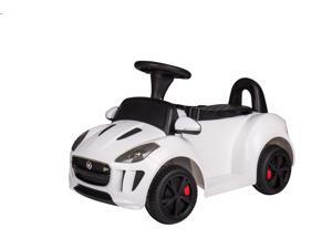 Kids Ride On Car Licensed Jaguar Electric Push Ride On Toy Battery Powered White Kids Ride On Car Licensed Jaguar Electric Push Ride On Toy Battery Powered White