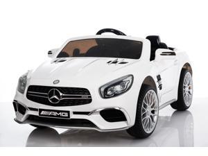 Ride On Car New 12V Mercedes AMG SL65 Battery Operated Ride On Car For Kids With Remote Control Opening Doors MP3 LED Lights Wheels MP4 Screen White Ride On Car New 12V Mercedes AMG SL65 Battery Operated Ride On Car For Kids With Remote Control Opening Doors MP3 LED Lights Wheels MP4 Screen White