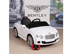 Electric Ride On Car Bentley GTC 12V Battery For Kids Power Motor Wheels Rc MP3 LED White Electric Ride On Car Bentley GTC 12V Battery For Kids Power Motor Wheels Rc MP3 LED White