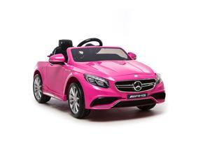 12V Power Mercedes S63 Ride on Electric Car For Kids for Girls Remote Control MP3 LED Pink 12V Power Mercedes S63 Ride on Electric Car For Kids for Girls Remote Control MP3 LED Pink