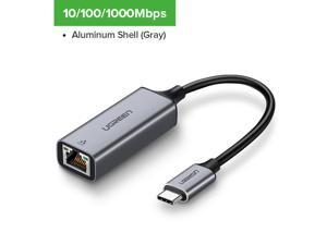 Ugreen USB C Ethernet Adapter Type C to RJ45 Network Card Fr MacBook Pro Samsung Ugreen USB C Ethernet Adapter Type C to RJ45 Network Card Fr MacBook Pro Samsung