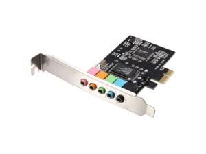 New PCI-E PCI Express 6 Channel 5.1 Audio Sound Card w/Low Profile Bracket New PCI-E PCI Express 6 Channel 5.1 Audio Sound Card w/Low Profile Bracket