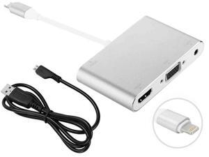8 Pin Lightning to HDMI VGA Audio Adapter For Apple iPhone Ipad to HDTV Display 8 Pin Lightning to HDMI VGA Audio Adapter For Apple iPhone Ipad to HDTV Display