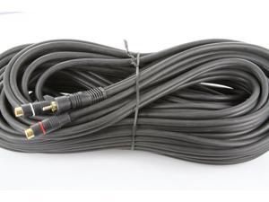 3 X 50 Foot RCA Y Male to 2-RCA Female Black w/Gold Connectors Home Audio Video 3 X 50 Foot RCA Y Male to 2-RCA Female Black w/Gold Connectors Home Audio Video
