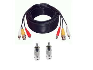 150 Feet Audio Video Power Security Camera Cable with BNC RCA Adapter 150 Feet Audio Video Power Security Camera Cable with BNC RCA Adapter