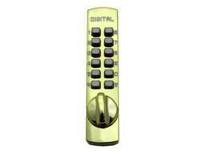 LockeyUSA C150 Mechanical, Keyless Entry, Digital Door Lock, Surface Mount Hook Bolt Lock for Sliding Door, Bright Brass LockeyUSA C150 Mechanical, Keyless Entry, Digital Door Lock, Surface Mount Hook Bolt Lock for Sliding Door, Bright Brass