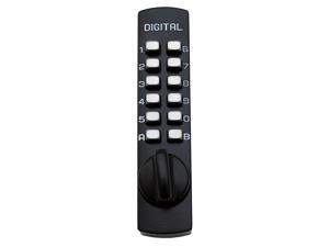 LockeyUSA C150 Mechanical, Keyless Entry, Digital Door Lock, Surface Mount Hook Bolt Lock for Sliding Door, Jet Black LockeyUSA C150 Mechanical, Keyless Entry, Digital Door Lock, Surface Mount Hook Bolt Lock for Sliding Door, Jet Black